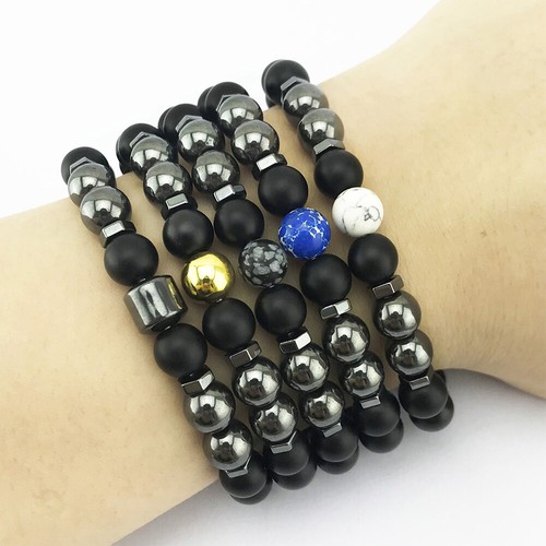 Anti-Swelling Black Obsidian Anklet 