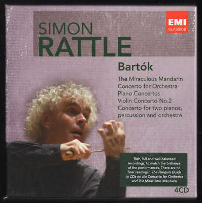 4 CD   Béla Bartok - Simon Rattle   COFFRET BOX 4 CD EMI