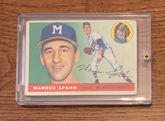 1955 Topps WARREN SPAHN 31 Baseball Card Milwaukee Braves EBay