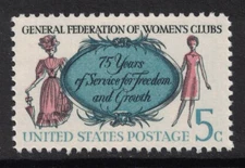 Scott 1316- General Federation of Women's Clubs- MNH 5c 1966- unused mint stamp