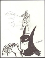 LOSTON WALLACE SIGNED BATMAN ORIGINAL ART! FREE SHIPPING!