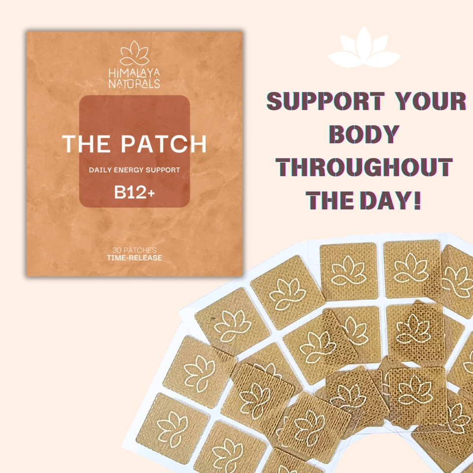 Parche de vitamina B12 + - Energía y resistencia - Parches multivitamínicos - Suministro para 30 días Foto 4 de 4
