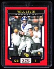 2023 Score Football #303 Will Levis Red Parallel Rookie Card ?. rookie card picture
