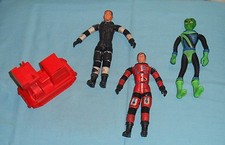 vintage MAJOR MATT MASON LOT x3 figures  red vehicle