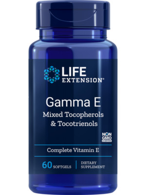 Gamma E mit LifeExtension Tocopherolen und Tocotrienolen (60 Kapseln) - Ergän...