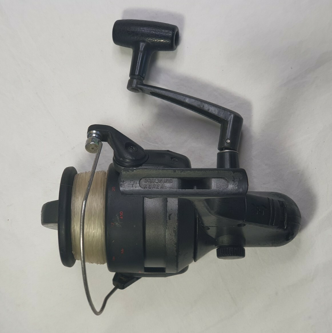 Browning Kencor 888 Grey Retro Fishing Reel Korean LBS 17/YDS 450 Ball Bearing