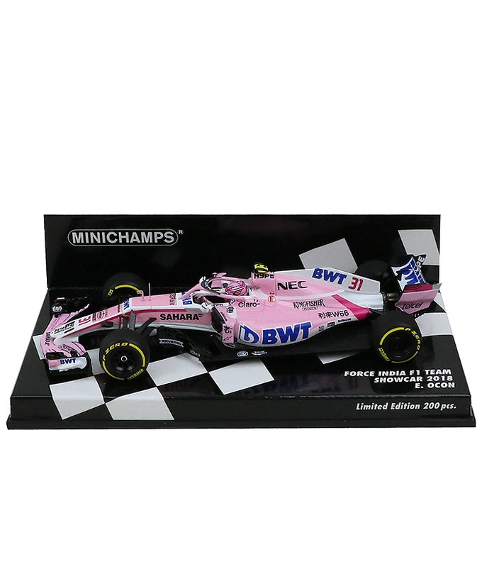 MODELLINO AUTO SCALA 1:43 MINICHAMPS F1 FORCE INDIA E. OCON SHOWCAR 2018 DIECAST - Immagine 4 di 4