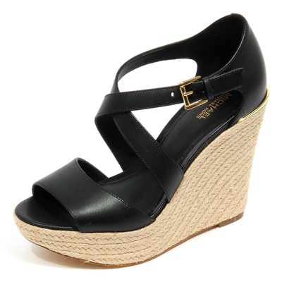 abbott leather wedge