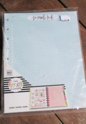 The Happy Planner Filler Paper ''So Much To Do''  Refill Full Size NEW