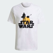Adidas x Star Wars The Mandalorian Graphic T-Shirt White Men's XL 2XL BNWT