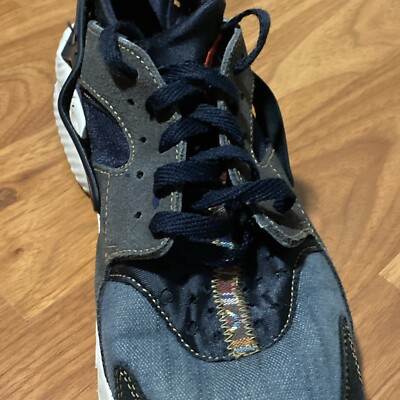 Nike Air Huarache Run SE Afro Punk Shoes Mens 11 Blue Lace  display picture 3