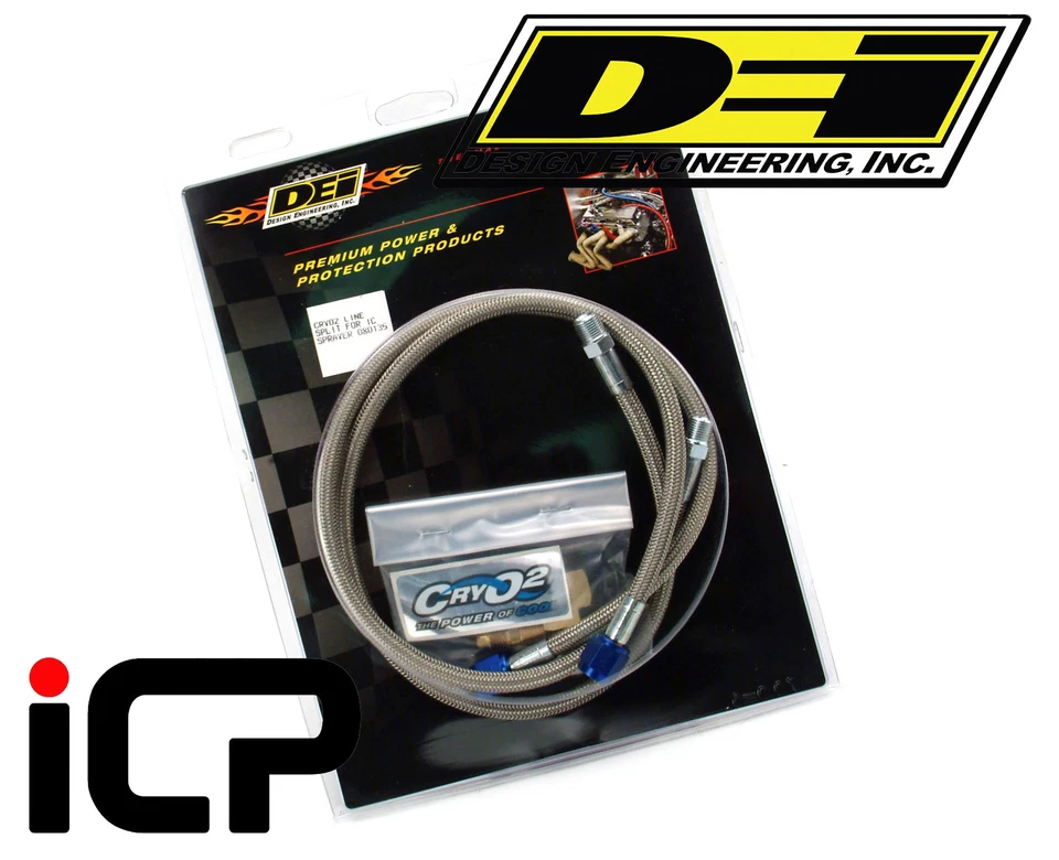 DEi Cry02 CO2 Stainless Braided Line Splitter For Dual Intercooler Spray Bars - Image 2 of 2