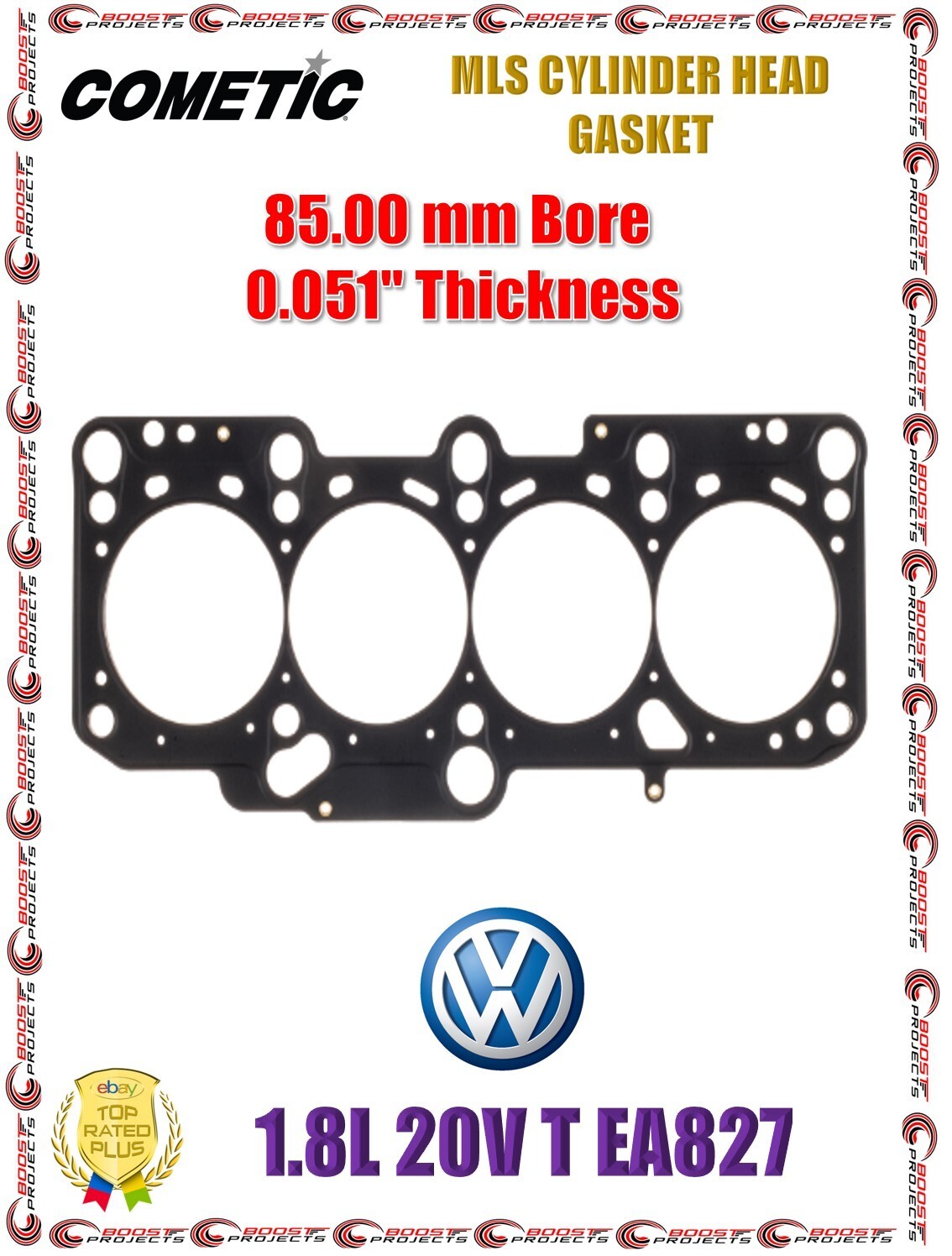 Cometic Volkswagen 2.0L 16v TFSI EA113 .060in MLS Cylinder Head Gasket - 83.5mm Bore main image 1