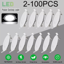 LED Ceiling Lights Ultra-Thin Recessed Retrofits Kit 6000K Daylight 12W