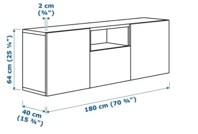 Ikea Besta Tv Cabinet Unit White Used Entertainment Tv Units