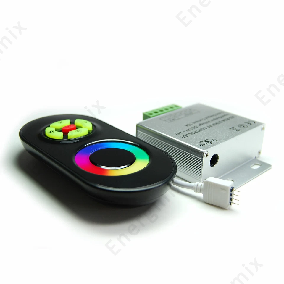 Controller LED RGB dimmer centralina con funzione touch telecomando bianco black - Immagine 4 di 4