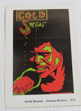 UNUSED VINTAGE JAMES BROWN COLD SWEAT R&B FUNK DECAL STICKER #316