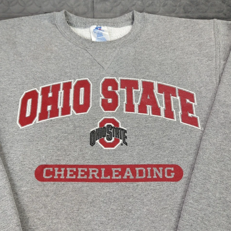 Ohio State Buckeyes Cheerleading Sweatshirt Russell Long Sleeve Girls Youth XL - Image 3 of 4