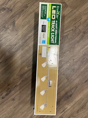 Envirolite  Nickel 4 Light Directional Led Track Lights EVT101227A-35 NIB (Z11)