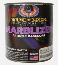 House of Kolor MB01-Q01 Shimrin Silver-White Marblizer Effect Basecoat Quart