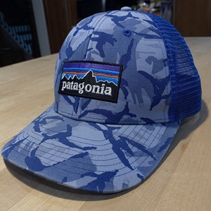 blue camo patagonia hat