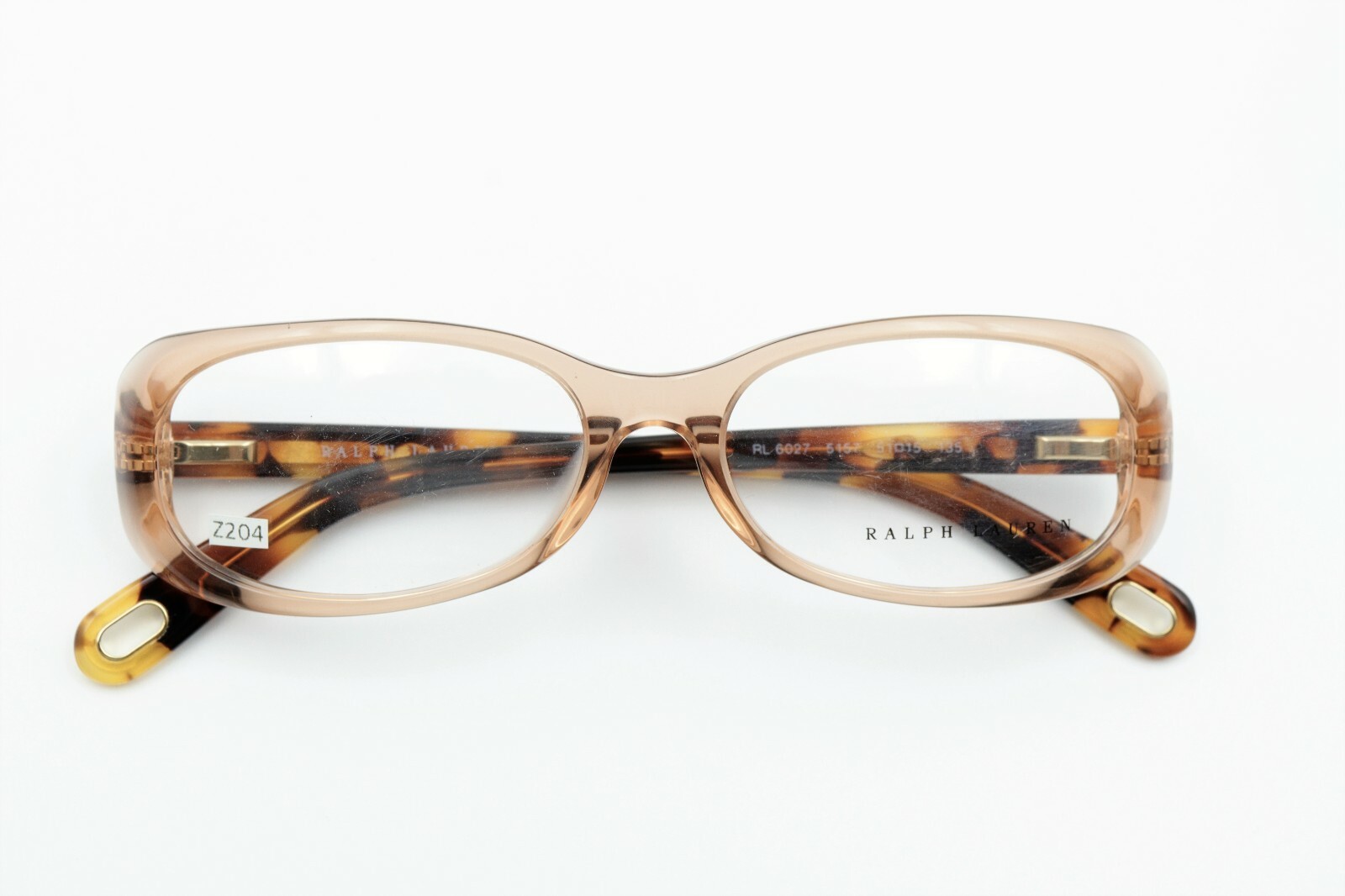 RALPH LAUREN RL6027 5157 Lt. Brown/Tortoise 51-15-135 Frames Flex ITALY Z204 thumbnail 12