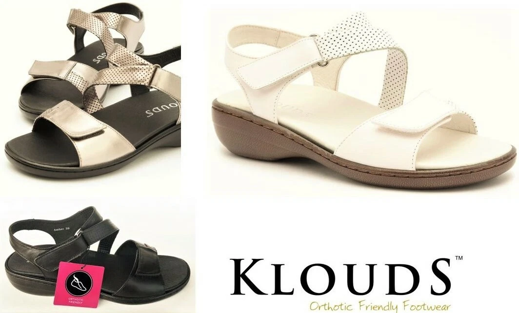 New Klouds shoes Orthotic friendly comfort leather Sandals Klouds Footwear Amber