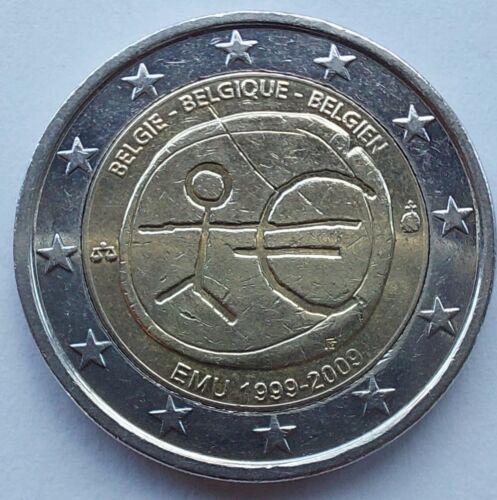 2 euros commemorative 2009 Belgium - Economic and Monetary Union - Picture 1 of 2