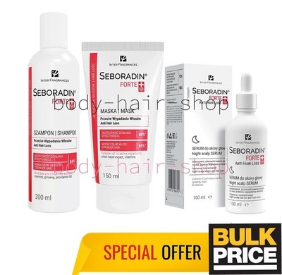 SEBORADIN FORTE Hair Loss Intensive Treatment Serum + Shampoo + Haarmaske 3...
