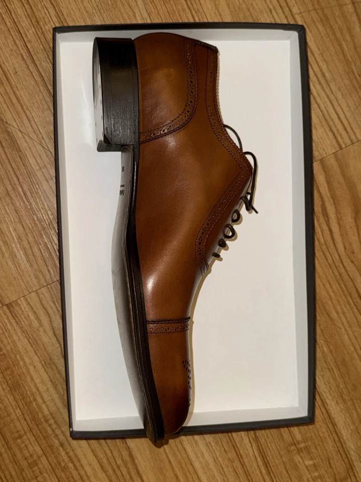 Sapatos sociais masculinos marrom escuro Paul Stuart - Imagem 2 de 4