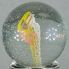 Vintage Imported Hybrid Cat's Eye Marble .60 Inches Near-Mint Condition