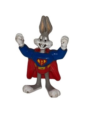 Bugs Super Bunny McDonalds Hero Looney Tunes Superman Suit 3'' Action Figure 1991