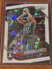 2025 Panini Prizm WNBA Brionna Jones #107 White Ice Prizm Atlanta Dream /35 SSP