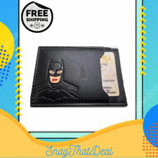 1-Pc Personalized Leather Bat Wallet Superhero Mask Card Holder