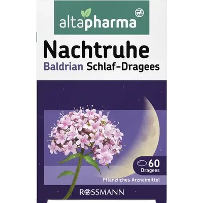 Altapharma Nachtruhe Baldrian Schlaf-Dragees, 60 St., Neu&OVP