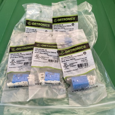 Ortronics Clarity Cat5e High Density Jack T568A/B Blue OR-HDJ5E-36  -QUANTITY 5