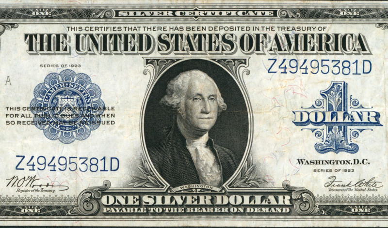 $1 1923 Silver Certificate ** PAPER CURRENCY AUCTIONS **