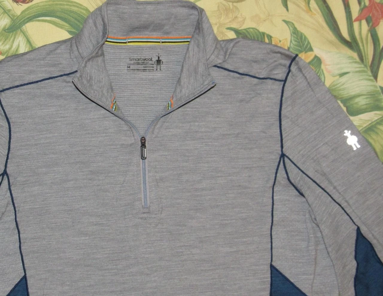 SMARTWOOL Merino Sport 150 Grey Wool Blend 1/4 Zip Base Layer Shirt Medium
Opens in a new window or 