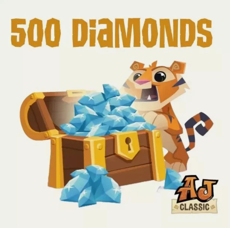 WILDWORKS Animal Jam Classic 500 Diamonds (Read Description!) Fast & Cheap!