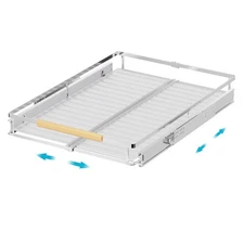 iPEGTOP Pull Out Cabinet Drawer Shelf Organizer, Extendable Sliding Slide Out...