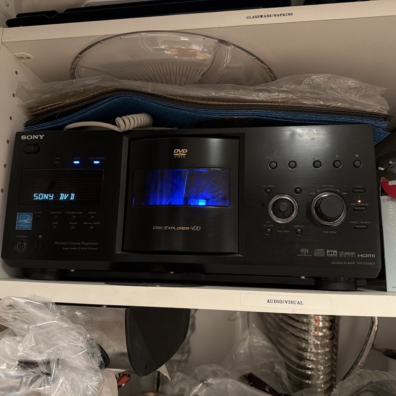 Sony DVP-CX995V CD DVD Player Changer Disc Explorer 400 (tested)