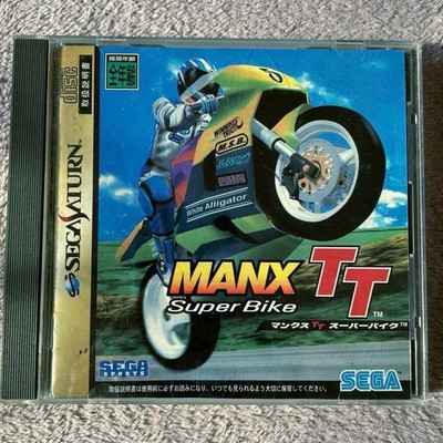 Manx TT Super Bike Sega Saturn SS Japan Import Gebraucht Getestet mit Hülle