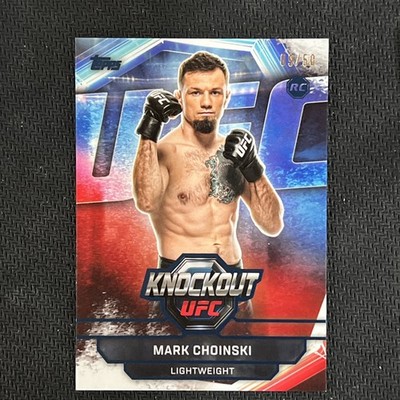 2026 Topps Knockout UFC 38 Mark Choinski RC Blue Rookie Card 9/50