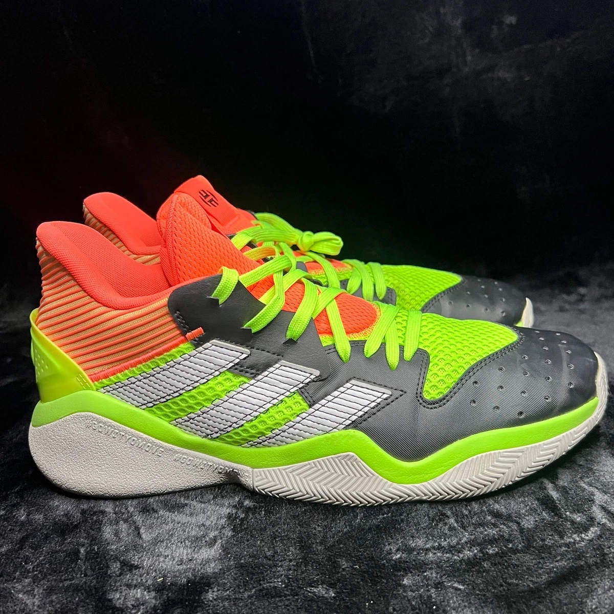 adidas Mens Size 9 Harden Stepback Signal Coral Breathable Mesh Cushion Traction adidas harden stepback - Gem main image 3