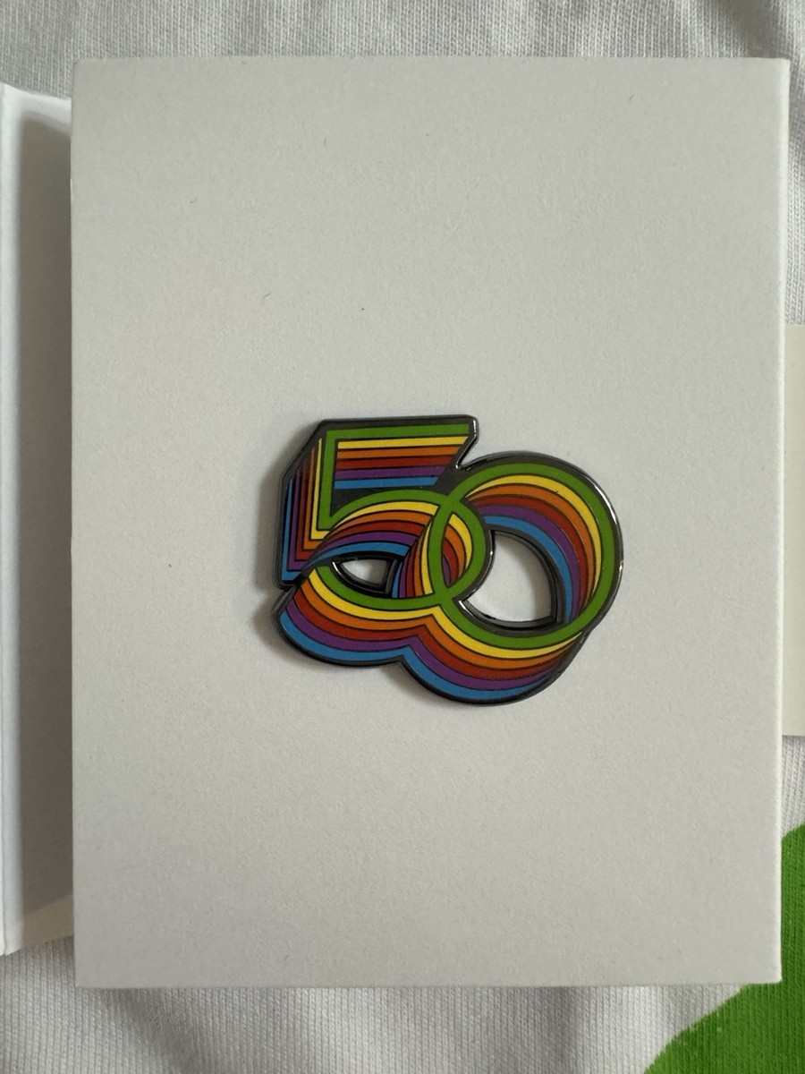 Apple 50th Anniversary Collectible T-Shirt + Pin + Poster - Rare