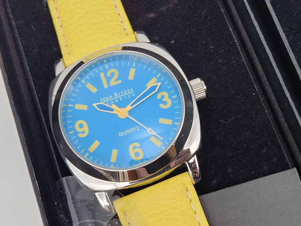 LOTE DE RELOJES JOAN RIVERS Colección Clásica Correa Cuero Con Caja Nuevo de Lote Antiguo Foto 3 de 4