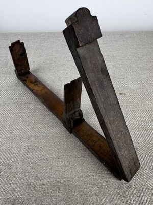 Vintage Holz Klappmaßstab Werkzeug Schreinerlehre Antik Rustikal Holz