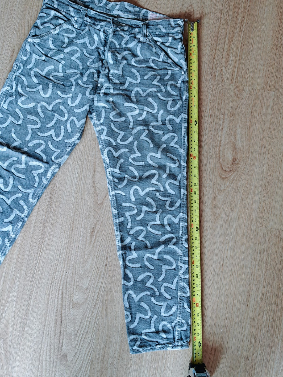 Rare Evisu Multi Seagull All Over Print Denim - Made in Japan 30x29 image 8