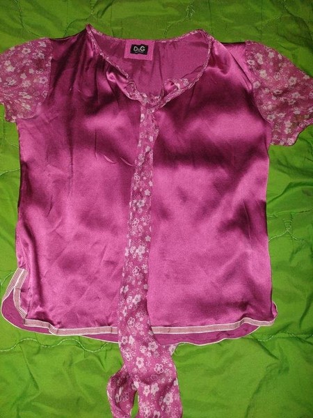 Women Dolce & Gabbana Shirt Pink Silk S