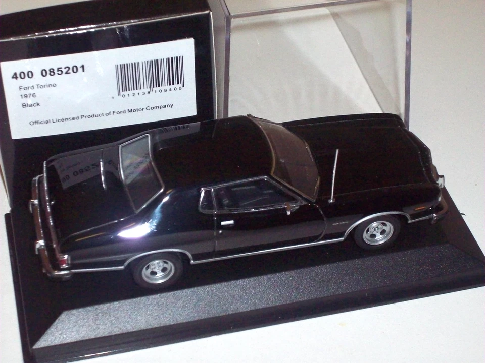 Minichamps 1/43 FORD TORINO 1976 Black/Nero 400085201 Limited Edition 2016 pcs - Immagine 2 di 4